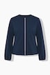 Sweatjacke, Ballonärmel, Rundhals, elastischer Saum