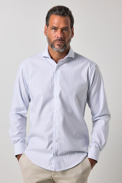 Streifenhemd, Business, Langarm, Modern Fit, Haikragen, bügelfrei, bis 8 XL