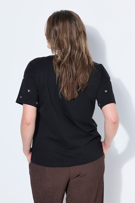 T-shirt, oversized, hartvormige studs