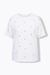 T-Shirt, oversized, Hearts-Nieten