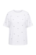 Tričko, oversize střih, s nýtky ve tvaru srdíček