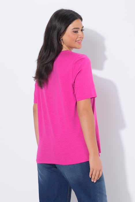 T-Shirt, Blüte, Classic, Rundhals, Halbarm