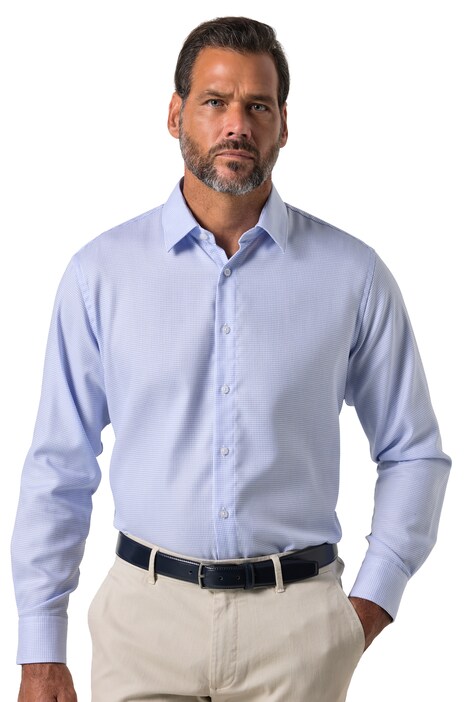 Košile, business, s dlouhým rukávem, pohodlný střih, bez žehlení, do velikosti 8XL