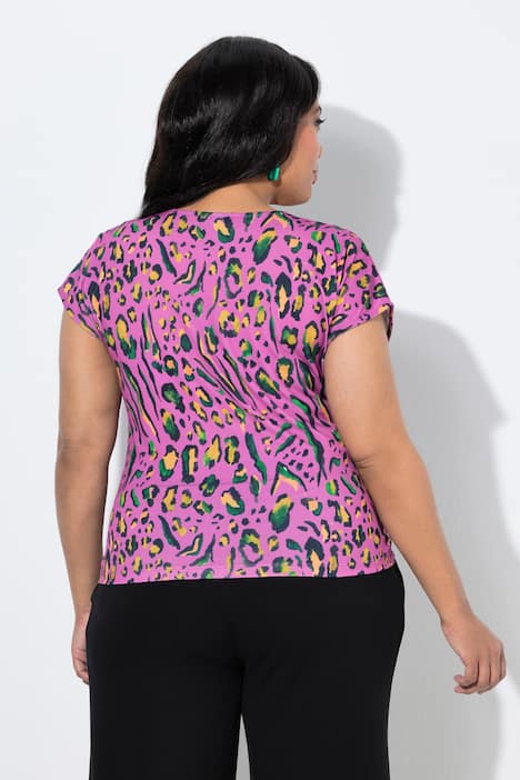 Top con drappeggio, scollo a V e senza maniche