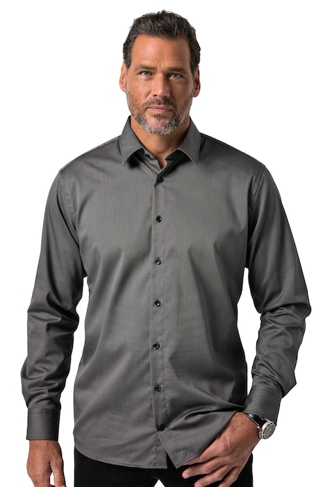 Košile, business, dlouhé rukávy, komfortní střih, bez žehlení, celoplošný potisk, do vel. 8XL