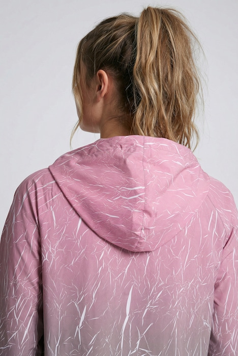 Funktionsjacke, Farbverlauf, Kapuze, wasserabweisend