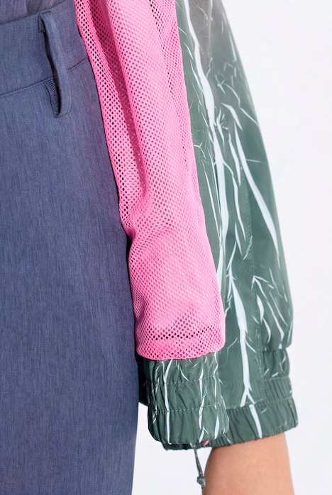 Funktionsjacke, Farbverlauf, Kapuze, wasserabweisend