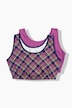 2 Pack Eco Cotton Bralettes- Argyle