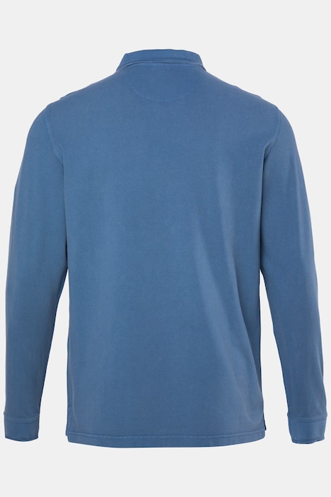 Polo en piqué, manches longues et style vintage - jusqu'au 8 XL