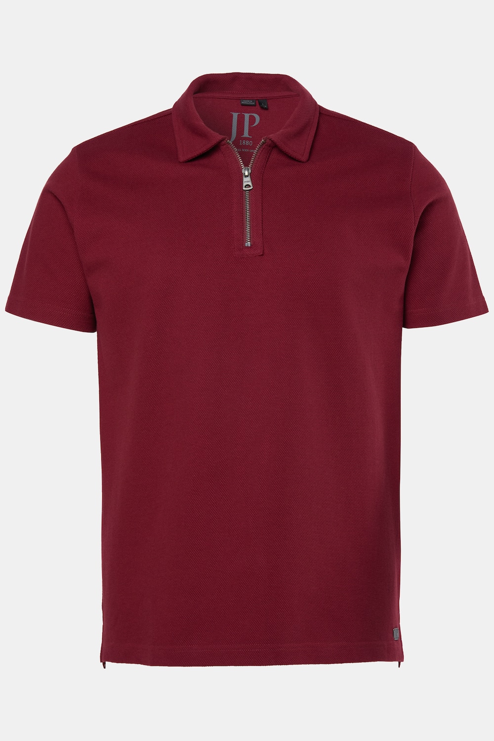 Poloshirt, korte mouwen, piqué, rits, tot 8XL