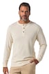 Henley top, dlouhé rukávy, zapínání na knoflíky, do vel. 8XL