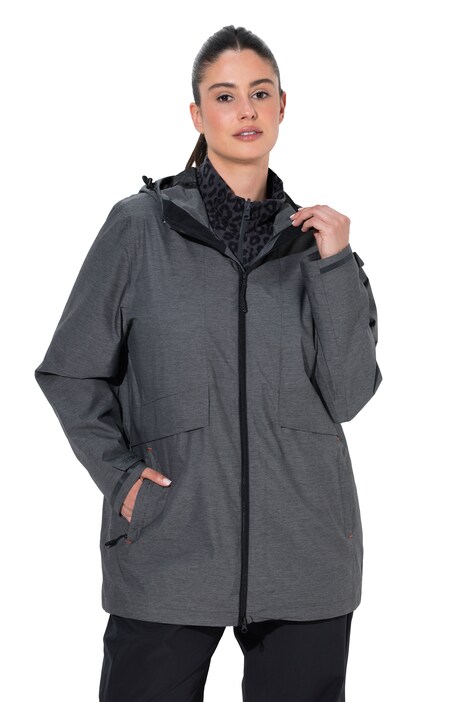 HYPRAR ZipIn-Funktionsjacke, wasserdicht, Kapuze