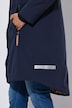 Funktionsmantel, Kapuze, 2-Wege Zipper, reflektierender Print