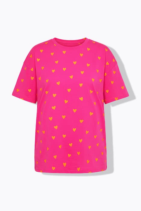Pyjama, kurzer Zweiteiler, Hearts-Print