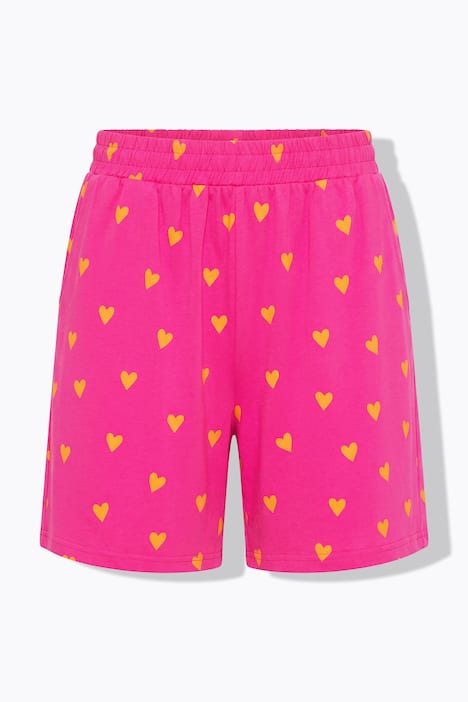 Pyjama, kurzer Zweiteiler, Hearts-Print