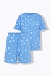 Pyjama, kurzer Zweiteiler, Hearts-Print