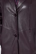 Leder-Swingermantel, A-Linie, Reverskragen, Langarm