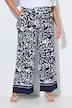 Pantalon à enfiler, jambe large, motif animal et taille élastique