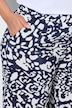 Pantalon à enfiler, jambe large, motif animal et taille élastique