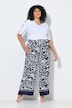 Pantalon à enfiler, jambe large, motif animal et taille élastique
