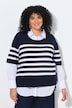 Pullover, Streifen, Rundhalsausschnitt, Halbarm