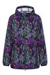 Regenjacke, Blüten, wasserdicht, Kapuze, 2-Wege-Zipper