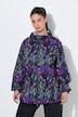 Regenjacke, Blüten, wasserdicht, Kapuze, 2-Wege-Zipper
