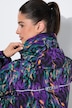 Regenjacke, Blüten, wasserdicht, Kapuze, 2-Wege-Zipper