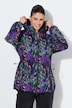 Regenjacke, Blüten, wasserdicht, Kapuze, 2-Wege-Zipper