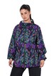 Regenjacke, Blüten, wasserdicht, Kapuze, 2-Wege-Zipper