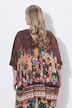 Blouse oversize en tulle, top opaque en jersey et motif floral