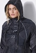Parka de pluie imperméable, capuche et fermeture à glissière à double sens