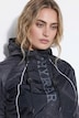 Parka de pluie imperméable, capuche et fermeture à glissière à double sens