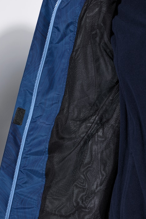 Regenparka, wasserdicht, Kapuze, 2-Wege-Zipper