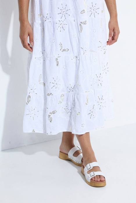 Maxikleid, A-Linie, Boho-Style, 3/4-Ärmel