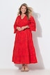 Maxikleid, A-Linie, Boho-Style, 3/4-Ärmel