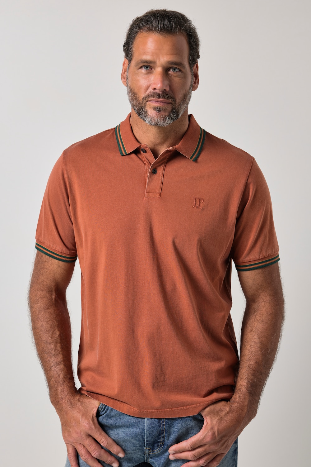 Poloshirt, Halbarm, Vintage Look, bis 8 XL