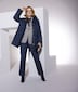 Steppjacke, A-Linie, Hemdkragen, 2-Wege-Zipper