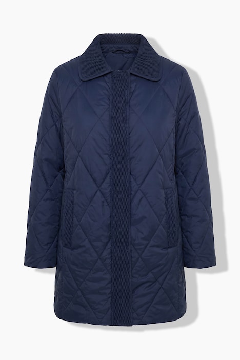 Steppjacke, A-Linie, Hemdkragen, 2-Wege-Zipper