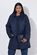 Steppjacke, A-Linie, Hemdkragen, 2-Wege-Zipper
