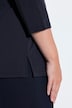 Shirt, Brosche, asymmetrischer Ausschnitt, 3/4-Arm