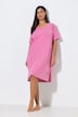 Bigshirts, set van 2, bloemen/olifanten, V-hals, korte mouwen