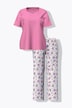 Pyjama, Elefanten, V-Ausschnitt, Halbarm, Taschen