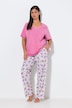 Pyjama, Elefanten, V-Ausschnitt, Halbarm, Taschen