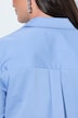 Bluse, Ziersteine, Pailletten, Hemdkragen, Langarm