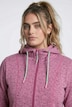 Strickfleece-Jacke, Ziernähte, Kapuze, 2-Wege-Zipper