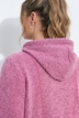 Strickfleece-Jacke, Ziernähte, Kapuze, 2-Wege-Zipper