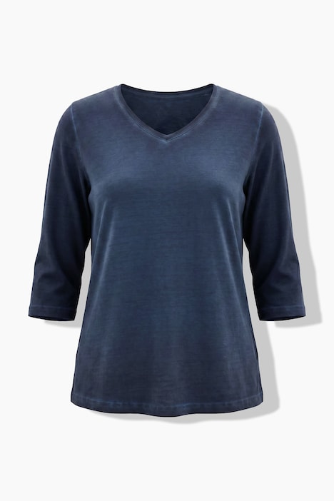 Shirt, Classic, V-Ausschnitt, 3/4-Arm