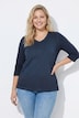 Shirt, Classic, V-Ausschnitt, 3/4-Arm