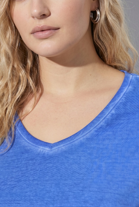 Shirt, Classic, V-Ausschnitt, 3/4-Arm